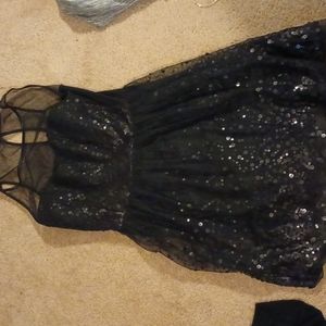 Black sequin dress